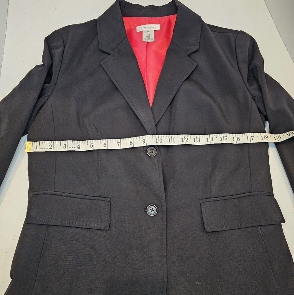 Isaac Mizrahi Blazer Women's Size Medium Black - Picture 4 of 7
